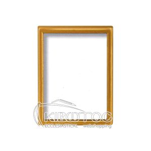 Κορνίζα για Μνήμα Μπρούτζινη Χρυσή Παραλληλόγραμμη Επιτοίχια