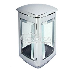 Καντήλι Μνημείου Μπρούτζινο Ασημί Οικονομικό Τετράπλευρο