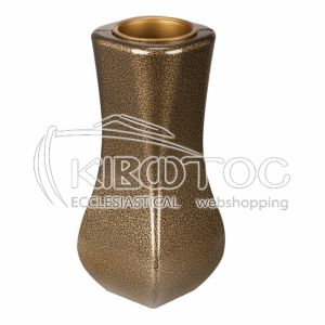 Ανθοδοχείο Μνημείου απο Αλουμίνιο Χρυσό-Μαύρο