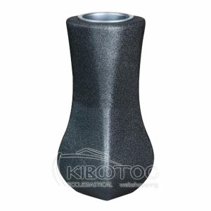 Ανθοδοχείο Μνημείου απο Αλουμίνιο Μαύρο Ασημί