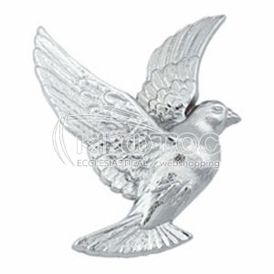 Διακοσμητικό για Μνήματα Περιστέρι Ασημί Αριστερά 