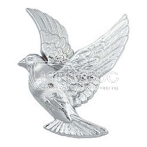 Διακοσμητικό για Μνήματα Περιστέρι Ασημί Δεξιά