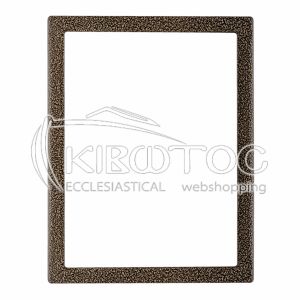 Κορνίζα για Μνήμα Αλουμινίου Χρυσό-Μαύρο Παραλληλόγραμμη Επιτοίχια