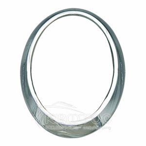 Κορνίζα για Μνήμα Αλουμινίου Ασημί Οβάλ Επιτοίχια