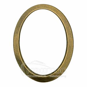 Κορνίζα για Μνήμα Αλουμινίου Λαδί Οβάλ Επιτοίχια Οικονομική