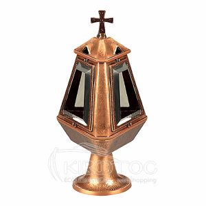 Καντήλι για Μνήμα Μπρούτζινο Χρυσό Πυραμίδα Οικονομικό