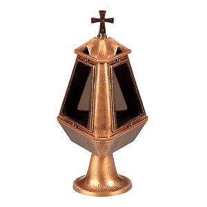 Καντήλι για Μνήμα Μπρούτζινο Χρυσό Πυραμίδα