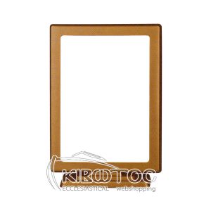 Κορνίζα για Μνήμα Αλουμινίου Χρυσή Παραλληλόγραμμη με Βάση Οικονομική