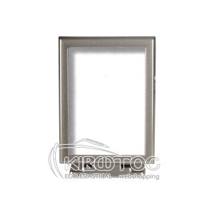 Κορνίζα για Μνήμα Αλουμινίου Ασημί Παραλληλόγραμμη με Βάση Οικονομική