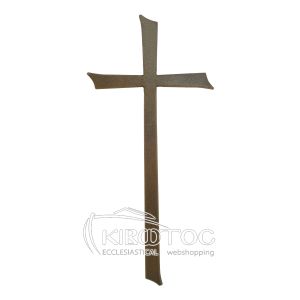 Σταυρός για Μνήμα Αλουμινίου Λαδί Λείος Μεγάλος