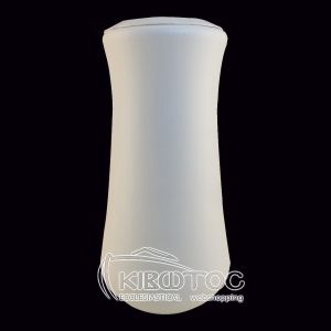 Ανθοδοχείο Μνημείου Αλουμίνιο Λευκό Κυλινδρικό