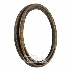 Κορνίζα για Μνήμα Μπρούτζινη Παλαιωμένο Χρυσό Οβάλ Επιτοίχια