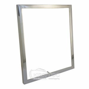 Κορνίζα για Μνήμα Μπρούτζινη Ασημί Παραλληλόγραμμη Λεία με Βάση Μεγάλη