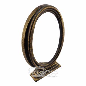 Κορνίζα για Μνήμα Μπρούτζινη Παλαιωμένο Χρυσό Οβάλ με Βάση Οικονομική