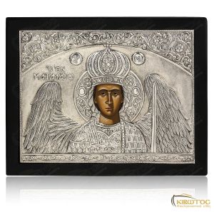 Εικόνα Ασημένια Αρχάγγελος Μιχαήλ Μανταμάδων 27x23cm