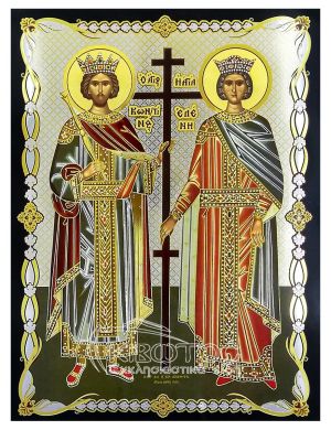 Εικόνα Άγιος Κωνσταντίνος Αγία Ελένη Χρυσοκονδυλιά