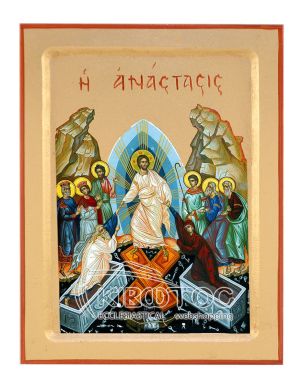 Εικόνα Ανάσταση του Κυρίου Χρυσοτυπία