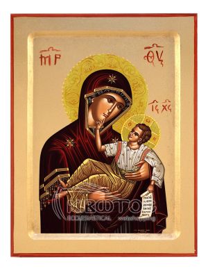 Εικόνα Παναγία Μεγαλόχαρη Χρυσοτυπία