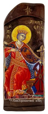 Εικόνα Αγία Αικατερίνη Χειροποίητη