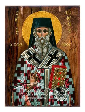 Εικόνα Άγιος Διονύσιος Ζακύνθου Ξύλινη 22x16cm