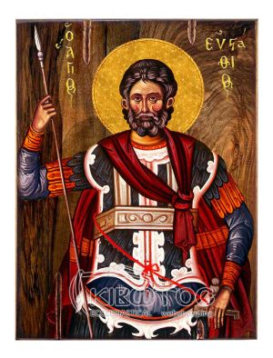 Εικόνα Άγιος Ευστάθιος Ξύλινη 22x16cm