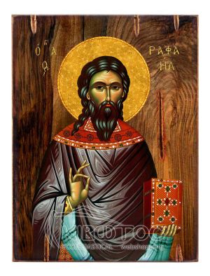 Εικόνα Άγιος Ραφαήλ Ξύλινη 22x16cm