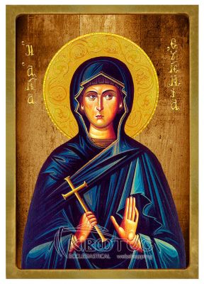 Εικόνα Αγία Ευγενία Λιθογραφία