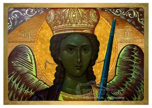 Εικόνα Αρχάγγελος Μιχαήλ Μανταμάδων Λιθογραφία