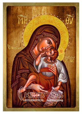 Εικόνα Παναγία Ελεούσα Λιθογραφία