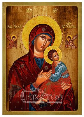 Εικόνα Παναγία Η Βασίλισσα των Αγγέλων Λιθογραφία