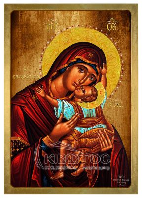 Εικόνα Παναγία Η Καρδιώτισσα Λιθογραφία