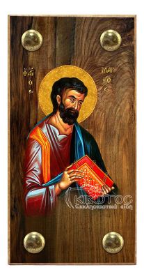 εικόνα βάπτισης άγιος Μάρκος εκκλησιαστικά είδη Ξύλινο Εικονάκι Στενάρι Πρόκα 11,5x6