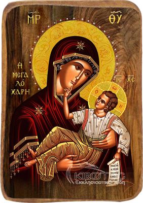 Εικόνα Μπομπονιέρα Παναγία Μεγαλόχαρη Οικονομική