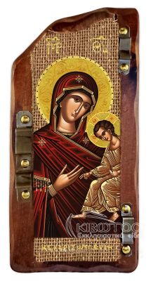 Εικόνα Παναγία Κεχαριτωμένη Ξυλόγλυπτη