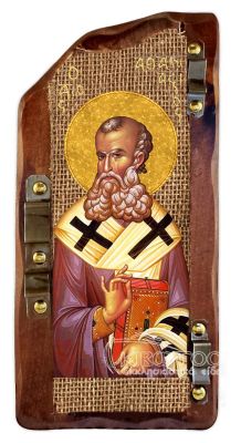 Εικόνα Άγιος Αθανάσιος σε Ξύλο 38x18cm