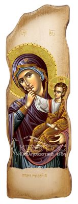 Εικόνα Υπεραγία Θεοτόκος Παραμυθία Σχέδιο Κεραμίδι