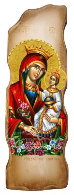 Εικόνα Υπεραγία Θεοτόκος Ρόδον το Αμάραντον Σχέδιο Κεραμίδι