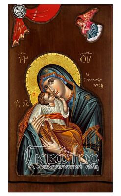 Εικόνα Παναγία Γλυκοφιλούσα με Άγγελο