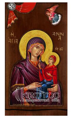 Εικόνα Αγία Άννα με Άγγελο