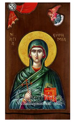 Εικόνα Αγία Ευθυμία με Άγγελο