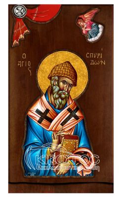 Εικόνα Άγιος Σπυρίδων με Άγγελο