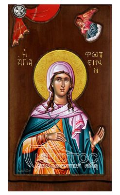 Εικόνα Αγία Φωτεινή με Άγγελο