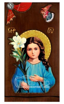 Εικόνα Παναγία Τριών Ετών με Άγγελο