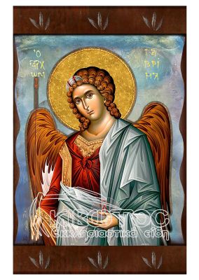 Εικόνα Αρχάγγελος Γαβριήλ Ανάγλυφη Ζωγραφιστή