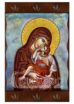 Εικόνα Παναγία Ελεούσα Ανάγλυφη Ζωγραφιστή