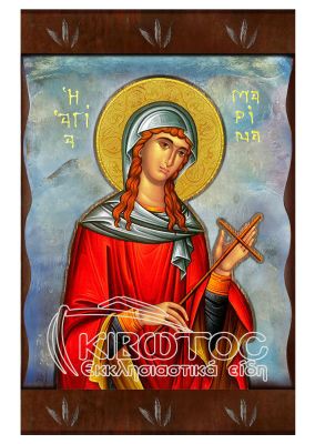 Εικόνα Αγία Μαρίνα Ανάγλυφη Ζωγραφιστή