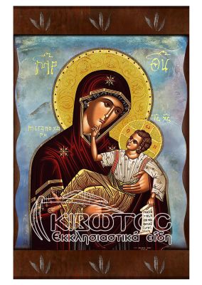 Εικόνα Παναγία Μεγαλόχαρη Ανάγλυφη Ζωγραφιστή