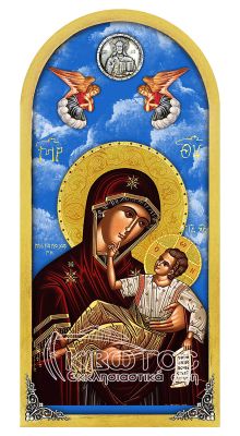Εικόνα Ουρανός Παναγία Μεγαλόχαρη 38x18cm