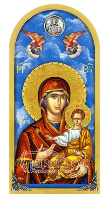 Εικόνα Ουρανός Παναγία Σουμελά 38x18cm