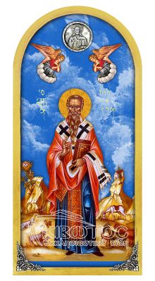 Εικόνα Ουρανός Άγιος Μόδεστος 38x18cm